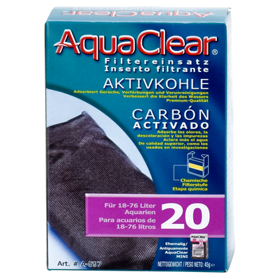 REPUESTO CARBON ACTIVADO AQUACLEAR MINI/200/500 HAGEN
