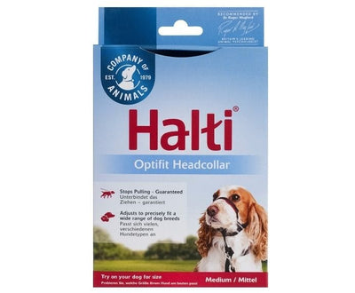 HALTI Bozal Optifit Negro/Rojo