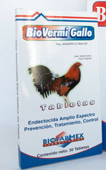 BIOVERMI GALLO 1 BLISTER 30 TABLETAS -  BIOFARMEX