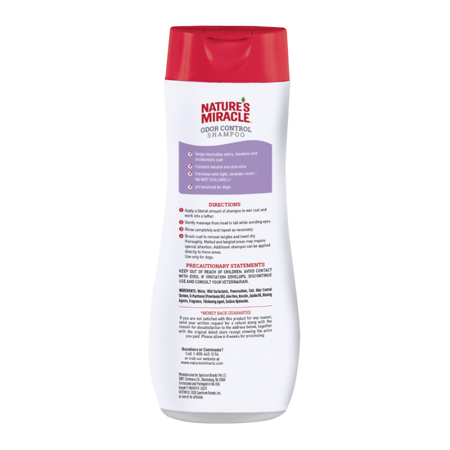 Nature's Miracle Shampoo Aroma Lavanda para Perro, 473 ml