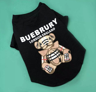 Paw Pets- Playera Burberry negro