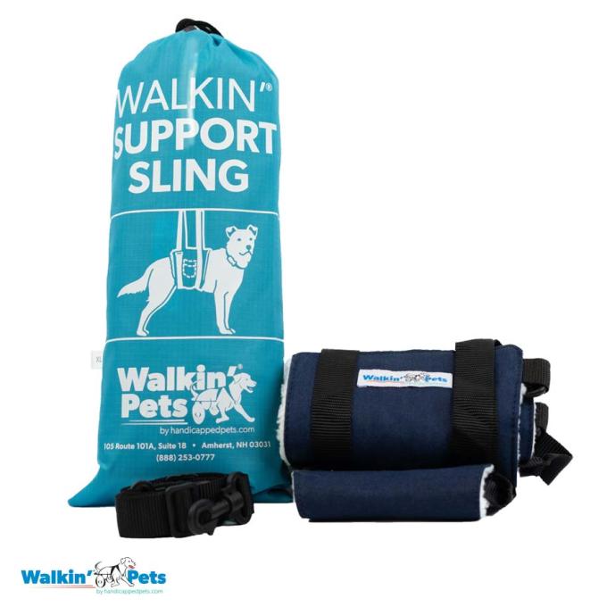 Walkin Pets Cabestrillo de soporte Walkin' azul mezclilla