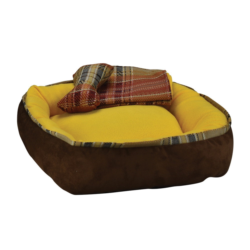 CAMA C/FRAZADA Y JUGUETE FANCY PETS