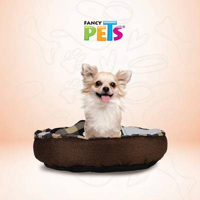 CAMA C/FRAZADA CH/MED WHITE FANCY PETS