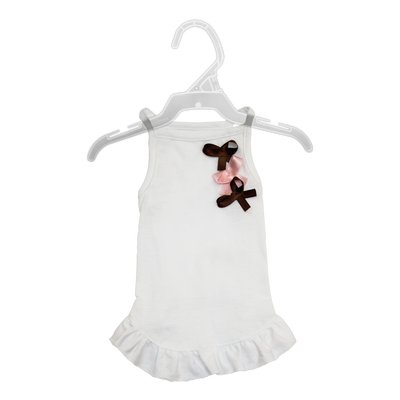 VESTIDO BLANCO C/3 MONOS FANCYPETS