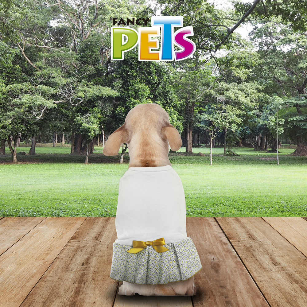 VESTIDO BLANCO C/3 MONOS FANCYPETS
