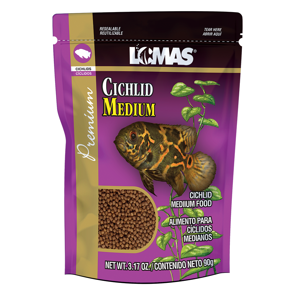ALIMENTO P/CICLIDOS MEDIANOS 90 G - 1.5 KG LOMAS