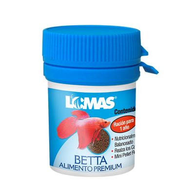 ALIMENTO PREMIUM BETTA 8 G - 20 G LOMAS