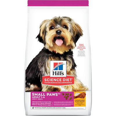 Hill's Science Diet Adult Small Paws Chicken Meal & Rice Recipe dog food