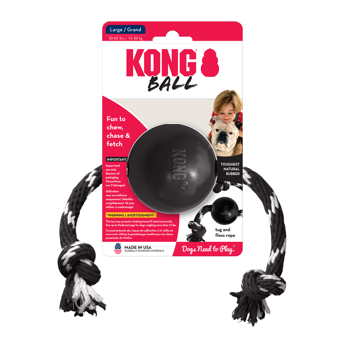 KONG® Extreme Ball W/Rope