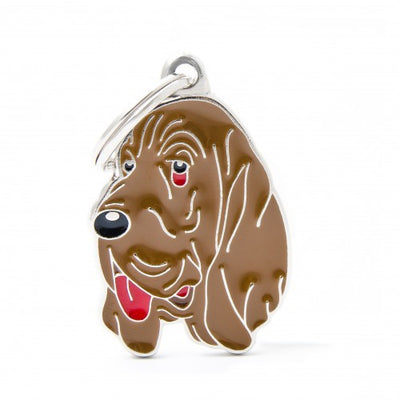 My Family Placa Perro Bloodhound