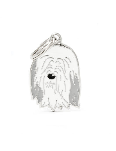 My Family Placa Perro Collie Barbudo