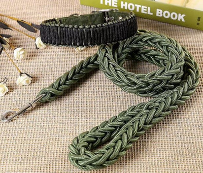 Paw Pets  collar con correa tejida