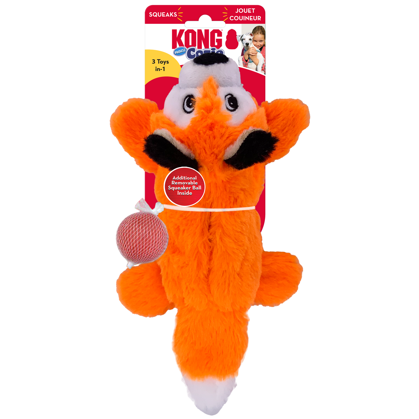 KONG Cozie Pocketz Fox