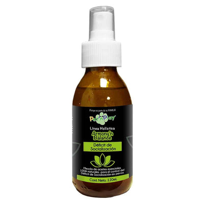Pet´n Play MEZCLA DE ACEITES ESENCIALES PARA DÉFICIT DE SOCIALIZACIÓN EN PERROS SPRAY 120ML