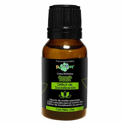 Pet´n Play MEZCLA DE ACEITES ESENCIALES PARA DEFÍCIT DE SOCIALIZACIÓN EN PERROS 15ML