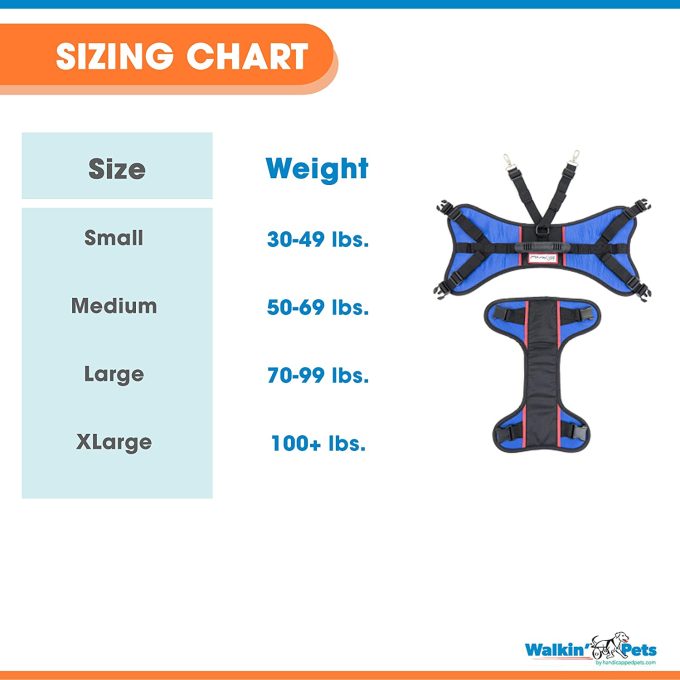 Walkin Pets Combo de arnés frontal Walkin' Lift con Dring & Clips