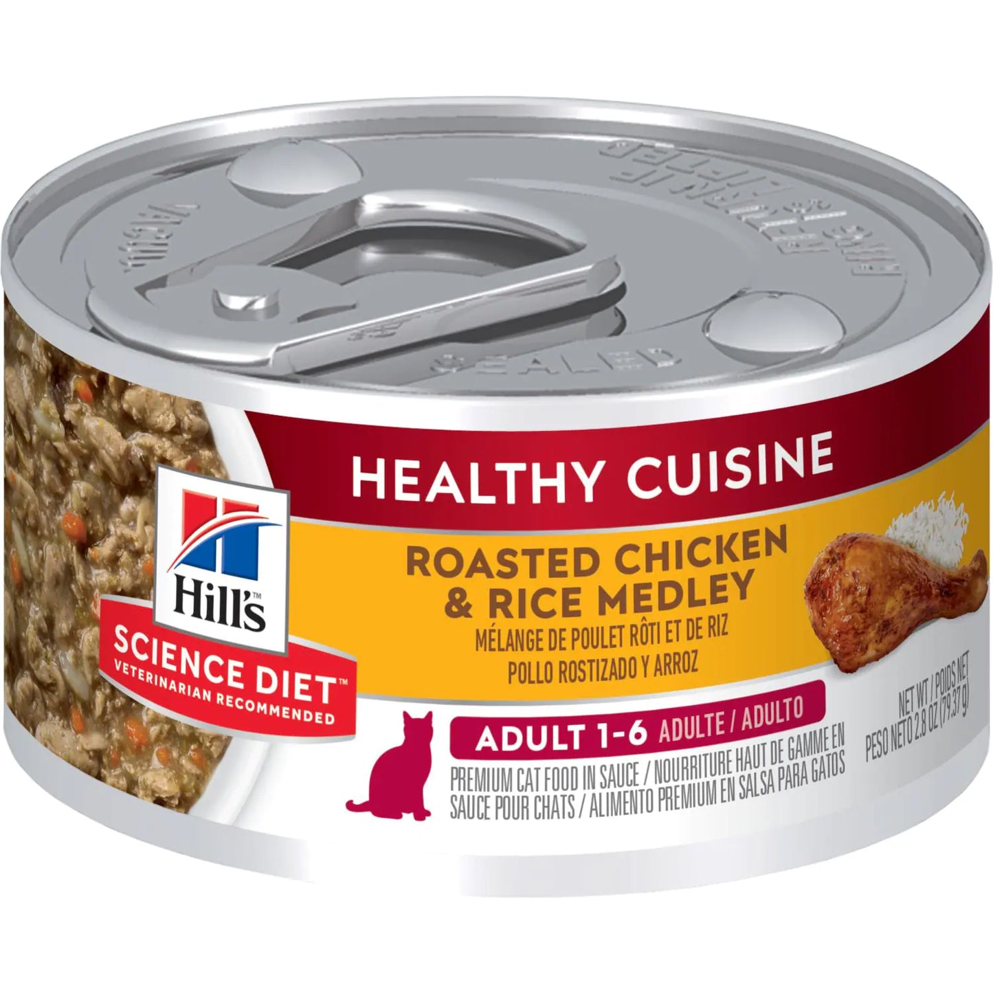 Hill's Science Diet Adult Healthy Cuisine Roasted Chicken & Rice Medley cat food