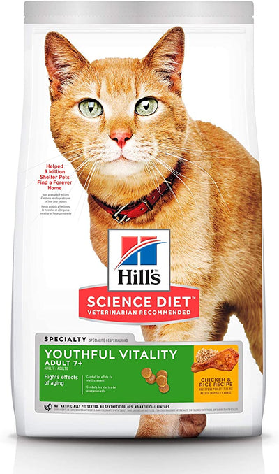 Hill's Science Diet, Alimento para Gato Adulto 7+ años Youthful Vitality
