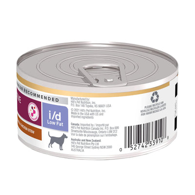 Hill's Prescription Diet i/d Low Fat Alimento Húmedo Estofado de Arroz, Vegetales y Pollo para Perros