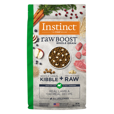 INSTINCT RAW BOOST WHOLE GRAIN CORDERO (PERROS)