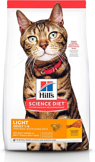 Hill's Science Diet, Alimento para Gato Adulto Receta Original Light