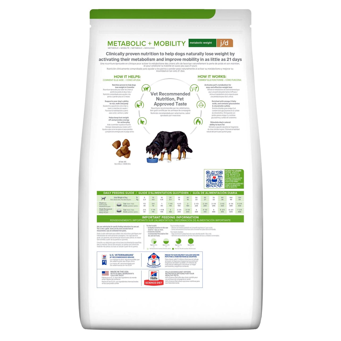 Hill's Prescription Diet Metabolic Weight + j/d Alimento Seco para Perros