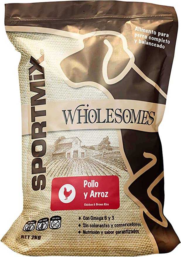 Sportmix Wholesomes Pollo y Arroz Integral - Para Perros