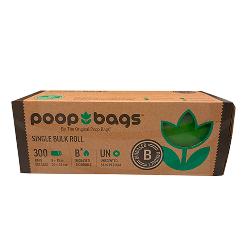 Poop Bags Dispensador con 300 bolsas biodegradables para desechos de perros.