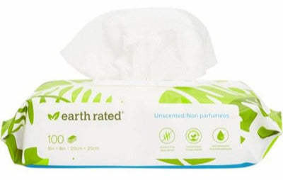 Earth Rated Toallitas Mascota Bio Sin Perfume 100 unds