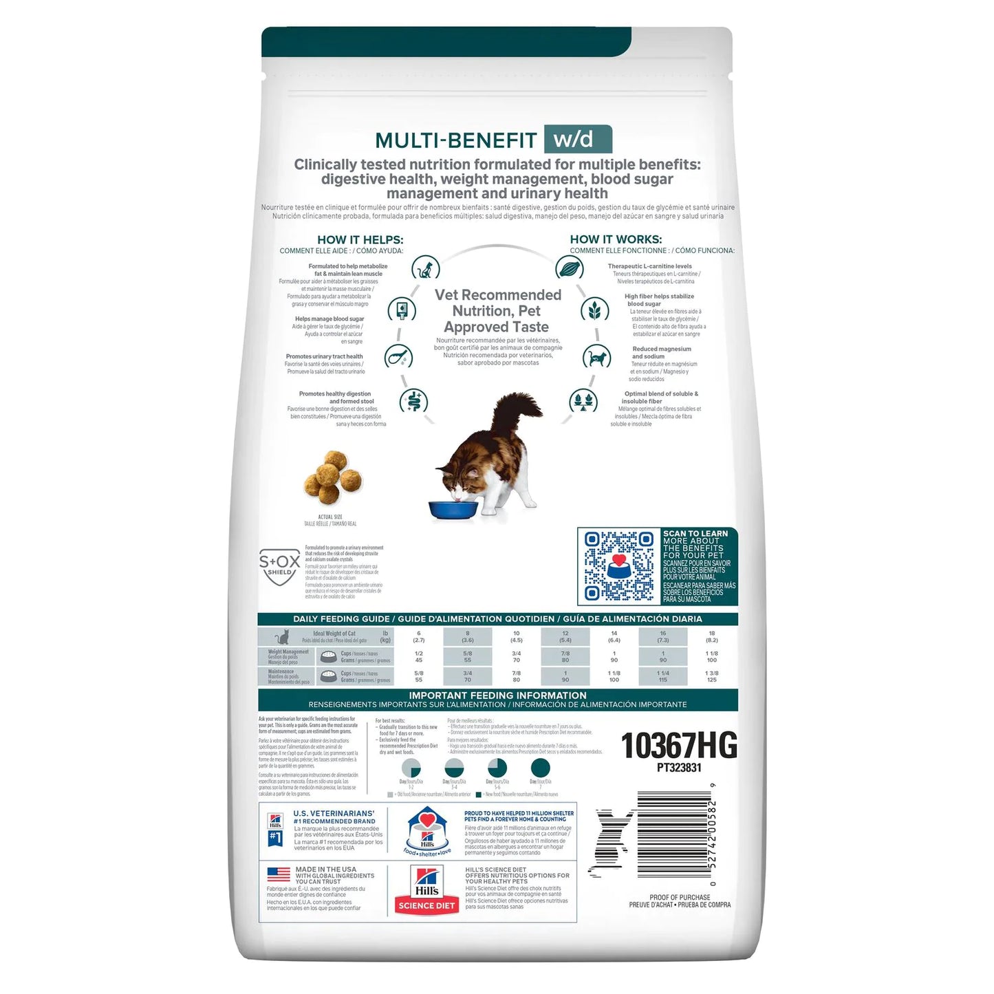 Hills Prescription Diet w/d Multi-Benefit Alimento Seco para Gatos